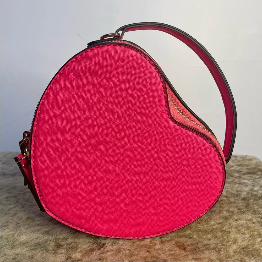 5 for $25đ„Hot Pink Heart Crossbody Purse- New Without Tags - Picture 3 of 11